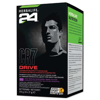 CR7 Drive - Hypotoninen juoma - Annospussit, 10 annosta/laatikko